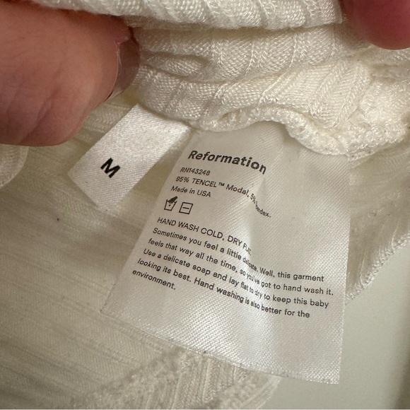 Reformation Minnie Knit Wrap Top - Picture 4 of 5